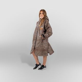 CosiRobe -  Waterproof Dry Changing Robe -  Leopard Print