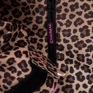 CosiRobe -  Waterproof Dry Changing Robe -  Leopard Print (Pink Edition)