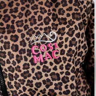 CosiRobe -  Waterproof Dry Changing Robe -  Leopard Print (Pink Edition)