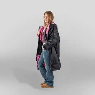 CosiRobe -  Waterproof Dry Changing Robe -  Stealth (Pink Edition)