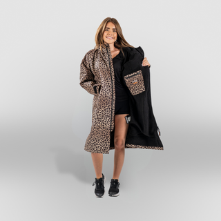 CosiRobe -  Waterproof Dry Changing Robe -  Leopard Print