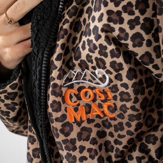 CosiRobe -  Waterproof Dry Changing Robe -  Leopard Print