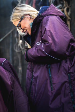 CosiFlex -  Waterproof Dry Changing Robe -  Mulberry Mauve