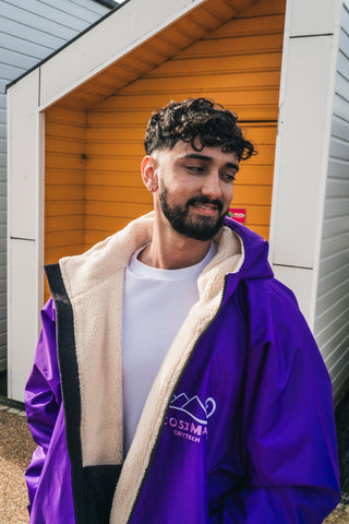 CosiRobe -  Waterproof Dry Changing Robe -  Electric Purple