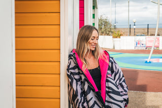 CosiRobe -  Waterproof Dry Changing Robe - Zebra Print