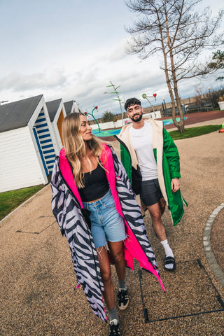 CosiRobe -  Waterproof Dry Changing Robe - Zebra Print