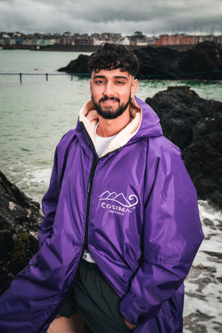CosiRobe -  Waterproof Dry Changing Robe -  Electric Purple