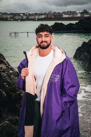 CosiRobe -  Waterproof Dry Changing Robe -  Electric Purple