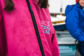 CosiFlex Kids -  Waterproof Dry Changing Robe -  Pink/Grey