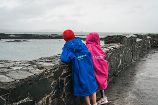 CosiFlex Kids -  Waterproof Dry Changing Robe -  Blue/Grey
