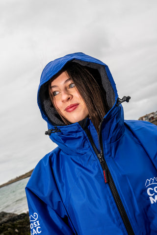 CosiRobe -  Waterproof Dry Changing Robe -  Diver Blue