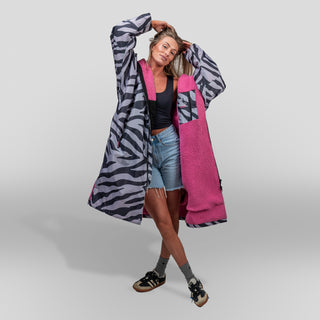 CosiRobe -  Waterproof Dry Changing Robe - Zebra Print