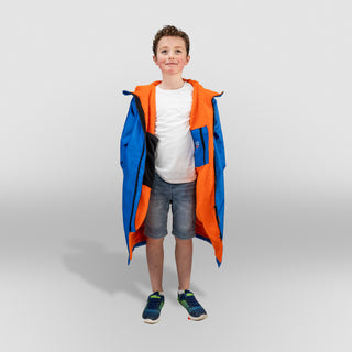 CosiRobe Kids -  Waterproof Dry Changing Robe -  Blue/Orange
