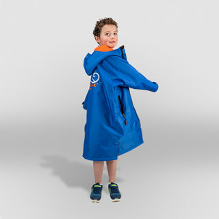 CosiRobe Kids -  Waterproof Dry Changing Robe -  Blue/Orange