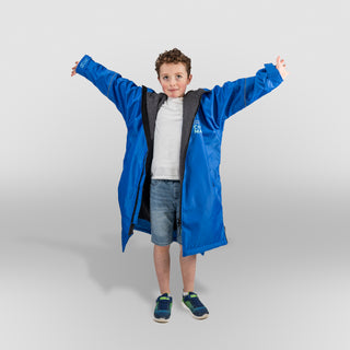 CosiFlex Kids -  Waterproof Dry Changing Robe -  Blue/Grey