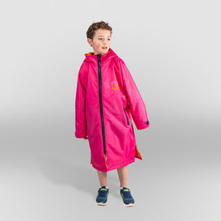 CosiRobe Kids -  Waterproof Dry Changing Robe -  Pink/Orange
