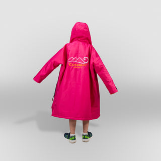 CosiRobe Kids -  Waterproof Dry Changing Robe -  Pink/Orange