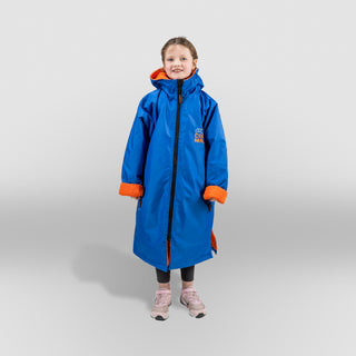 CosiRobe Kids -  Waterproof Dry Changing Robe -  Blue/Orange